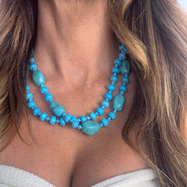 Collana Double Pearl