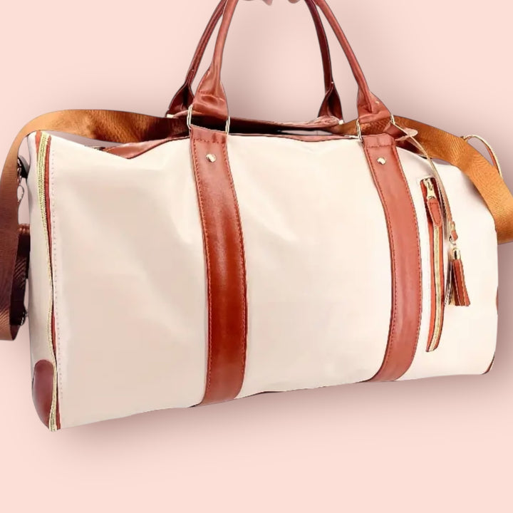 Borsone da Viaggio+ porta scarpe in omaggio beige